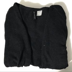 Black Mesh Cardigan